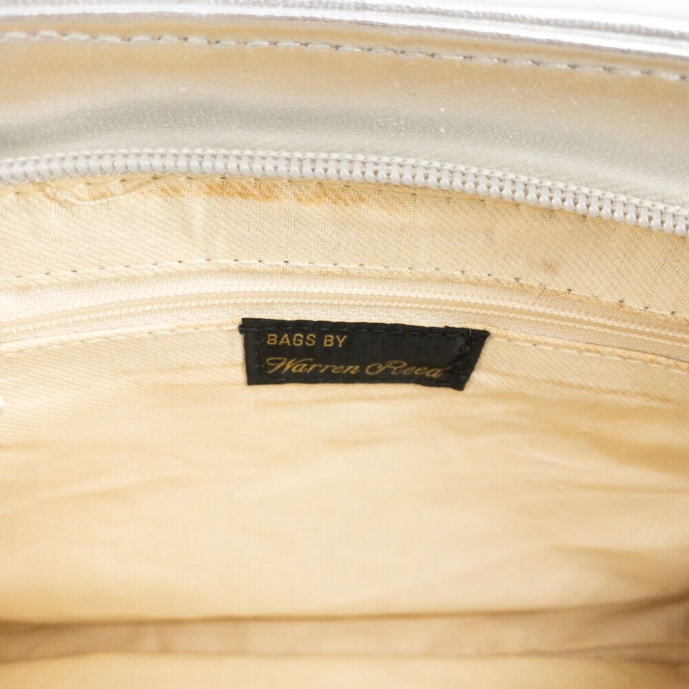 Warren Reed Bag Silver Lion Head Tassel Shoulder Bag Clutch Removable Strap - Picture 7 of 16